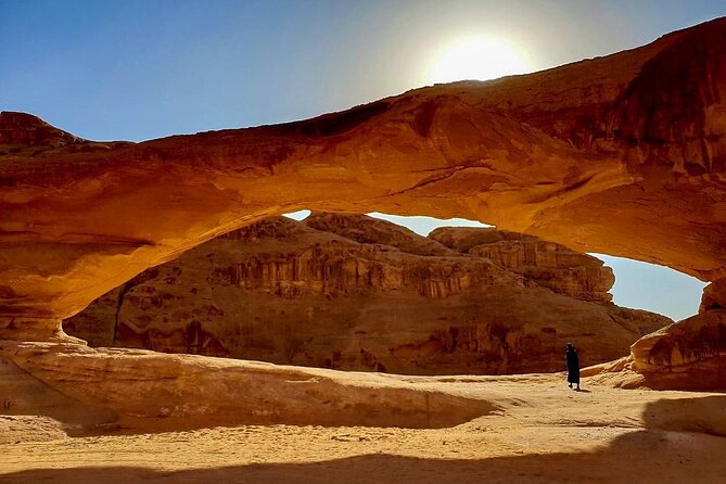 2-Day Tour to Petra, Wadi Rum, Wadi Mujib, Aqaba, and Dead Sea - Wadi Rum trades stonework for open desert