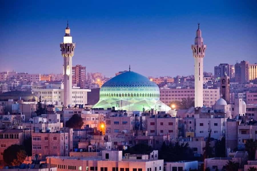 Amman City Walking Tour, Hidden Gems, Culture,History & Food - King Abdullah Mosque and Jordanian identity