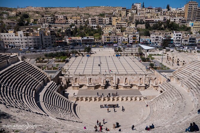 Amman Private City Tour - The Roman Theatre below the hill