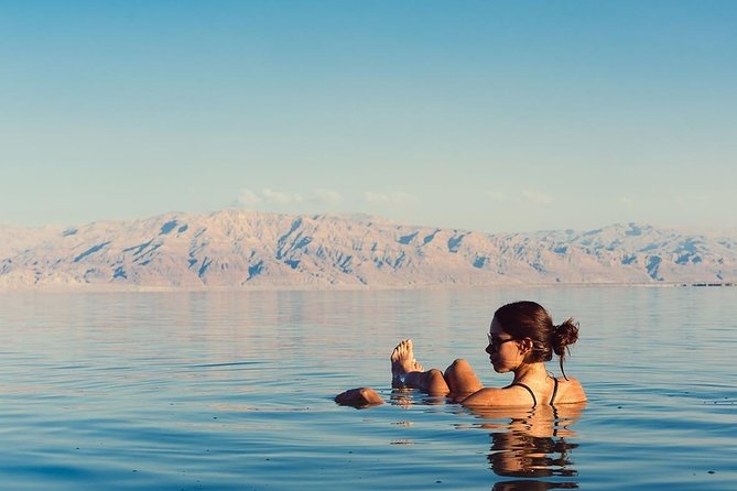 Dead Sea full day tour from Amman - Floating in mineral-rich water