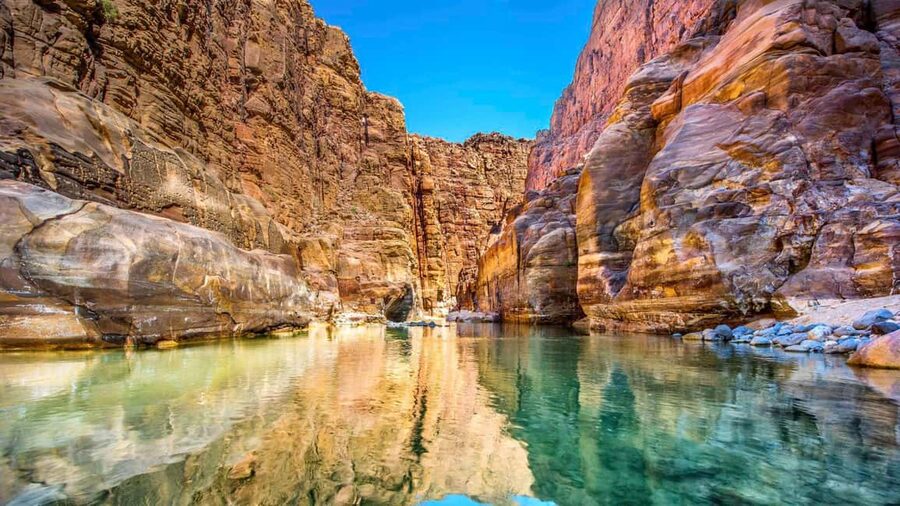 From Amman or Madaba: Wadi Mujib Hiking Tour - Floating at the free salt beach around 4:00 PM