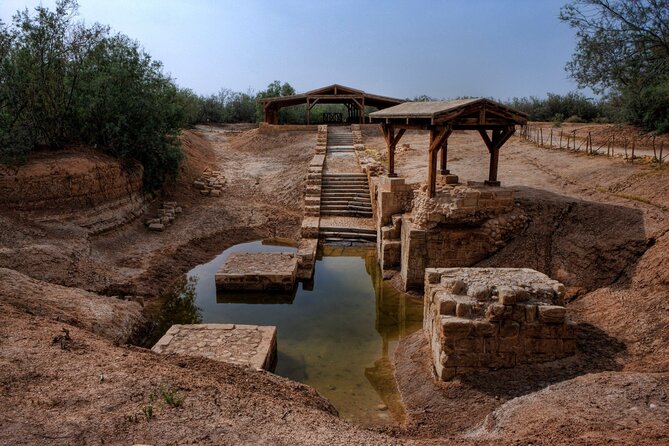 From Amman :Private Full day Dead sea and baptism site Tour - The Baptism Site at 300 Meters Below Sea Level