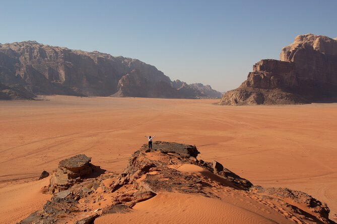 From Aqaba: Wadi Rum Desert Tour with taxi transfers from Aqaba - Red Sand Dune, Mushroom Rock, and Aby Khashaba Canyon