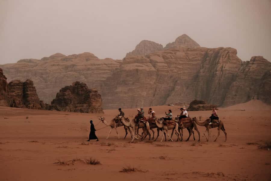 From Petra: Visit wadi rum back to Amman or Amman Airport - Starting in Wadi Musa after Petra