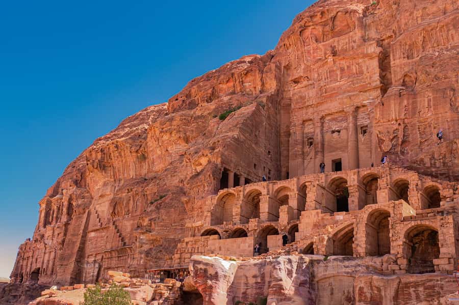 From Tel Aviv: 2-Day Petra Tour with Flights & Accommodation - Petra’s central ruins and the Great Temple
