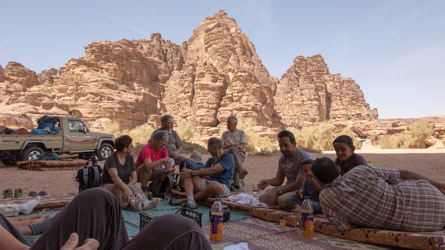 From Wadi Rum: 2-Day Hiking Adventure and Jeep Tour - The Bedouin camp and evening meal