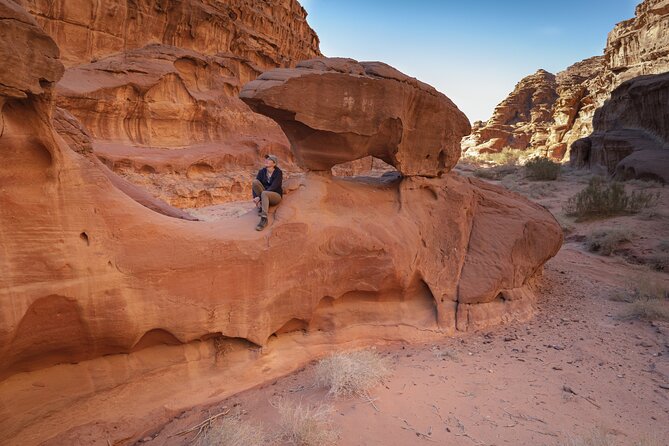 Full-Day 8 Hour Jeep Tour into Wadi Rum Protected Area with Stay - Mushroom Rock and the huge Burdah Arch