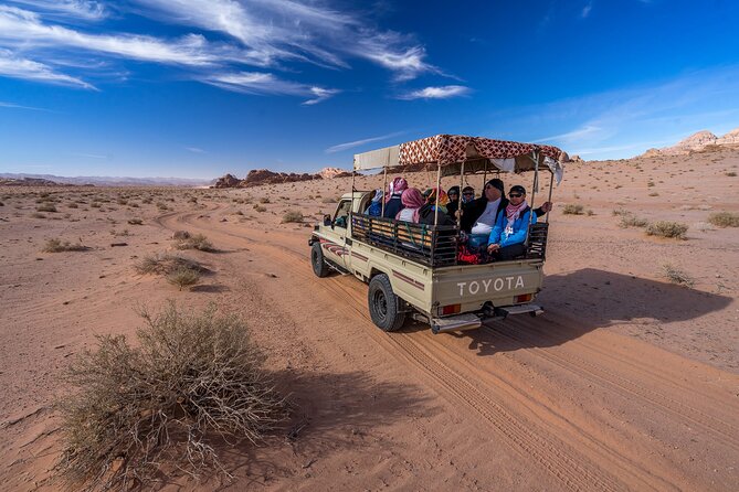 Full Day Jeep & Camel Tour No stay - Chicken Rock and the red sunset