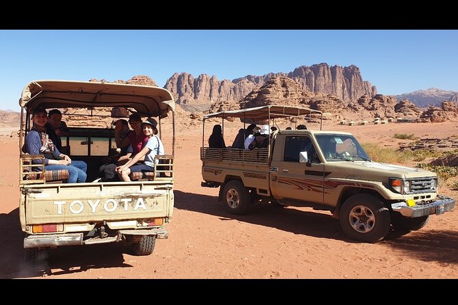 Full Day Jeep Tour and Overnight in Wadi Rum - Lawrence’s Spring and the first red dunes