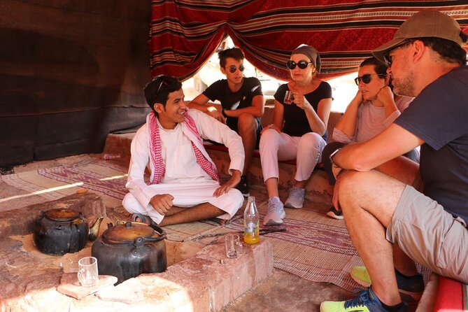Full Day Jeep Tour in Wadi Rum (incl. Bedouin picnic lunch) - Khazali Canyon and ancient inscriptions