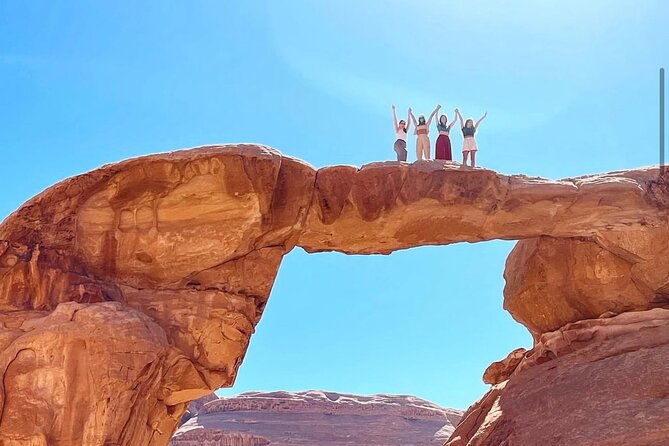 Full Day Jeep Tour + Night Under the Stars - Lawrence’s House and Wadi Rum’s rock shapes
