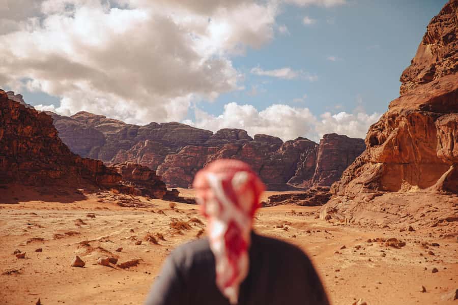 half day camel tour with one night stay - Riding from Rum village into Wadi Rum