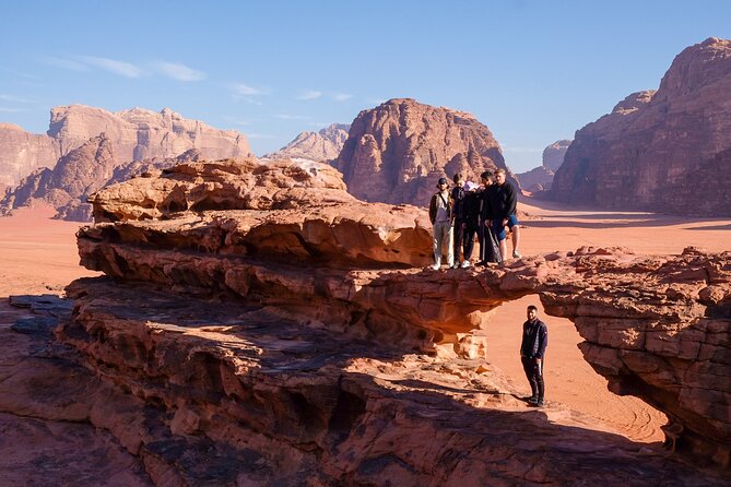 Half day Jeep Tour with Camel Ride and overnight in Camp (All Meals incl.) - Climbing Um Frouth Rock Bridge