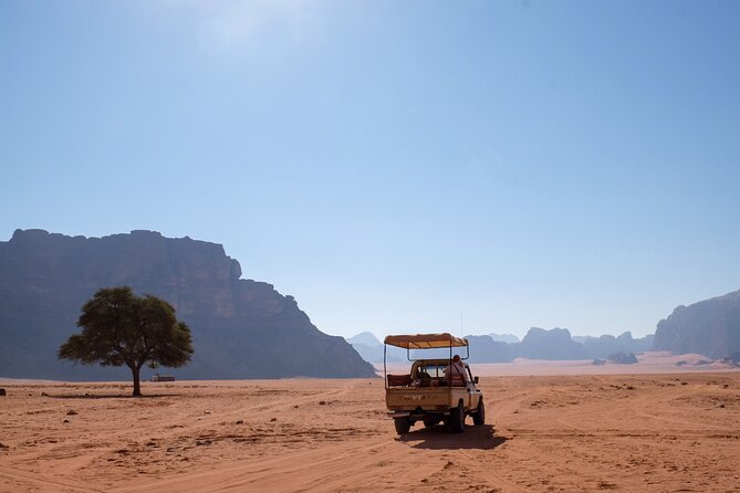 Half day Jeep Tour with Camel Ride and overnight in Camp (All Meals incl.) - Ancient markings inside Khazali Canyon