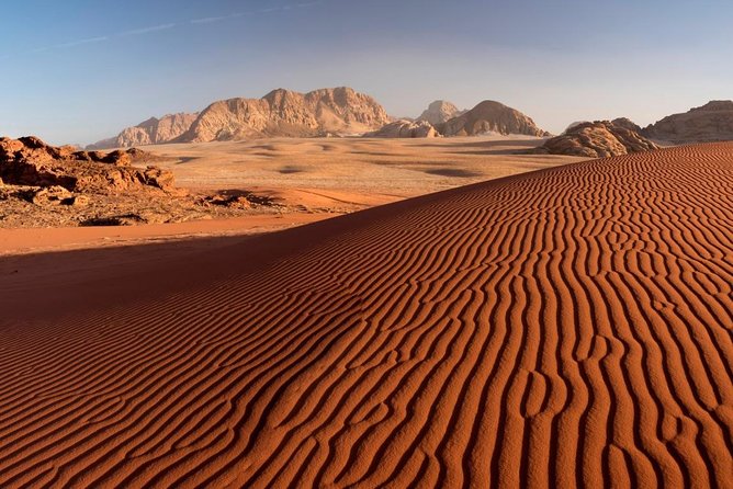 Jeep Tour in Wadi Rum with Professional Guide (Full day) - Red dunes, sandboarding, and the optional camel ride