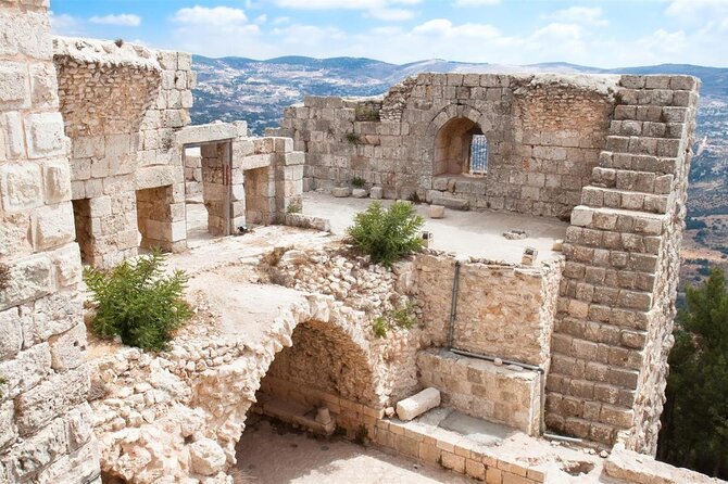 Jerash Ajloun and Umm Qais Private Tour - Ajloun Castle and a view toward the Jordan Valley
