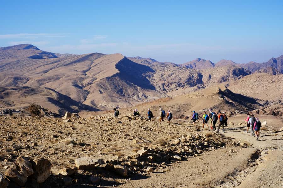 Jordan Trail: Dana to Petra 4-Day Trekking Tour - The final approach through Little Petra