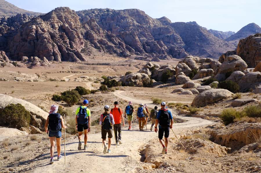 Jordan Trail: Dana to Petra 4-Day Trekking Tour - Day one: leaving Dana for the wilderness