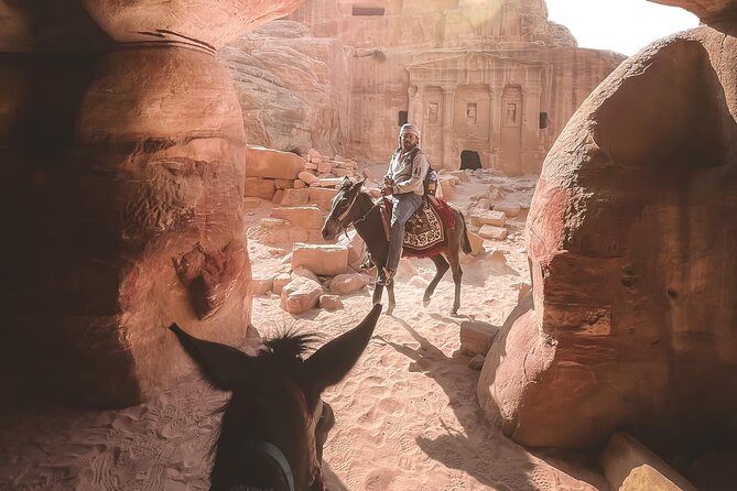 Nabatean Nights Stay in Petra Jordan - Bedouin Village with Tour - The Monastery by mule
