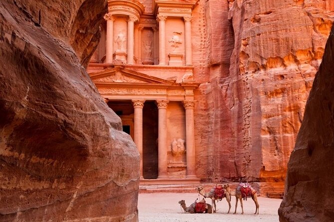 The Treasury at Petra at the end of the Siq