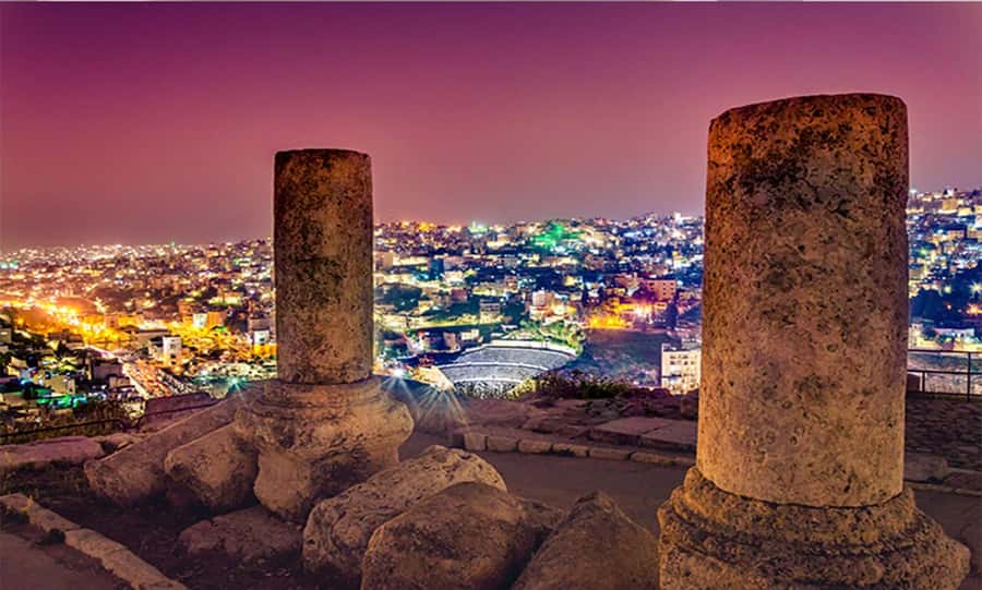 Private Day or Night Amman Sightseeing - From Jabal Al Hussein to the Citadel view