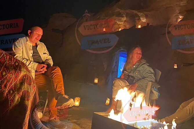 Private Outdoor bedouin Dinner in Petra - Reaching the cave dining area