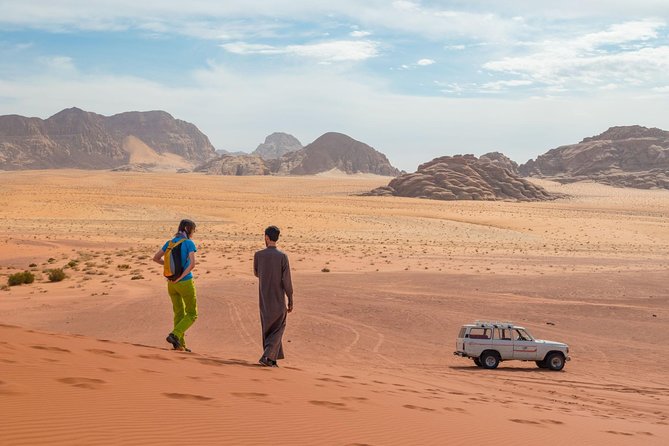 Two-Hour Jeep Safari "Wadi Rum Highlights!" w/ Professional Guide - Khazali Canyon and its ancient inscriptions