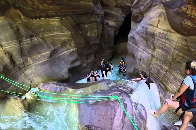 Wadi Al Mujib Day Tour from the Dead Sea - Entering the Siq Trail and the first stretch of water