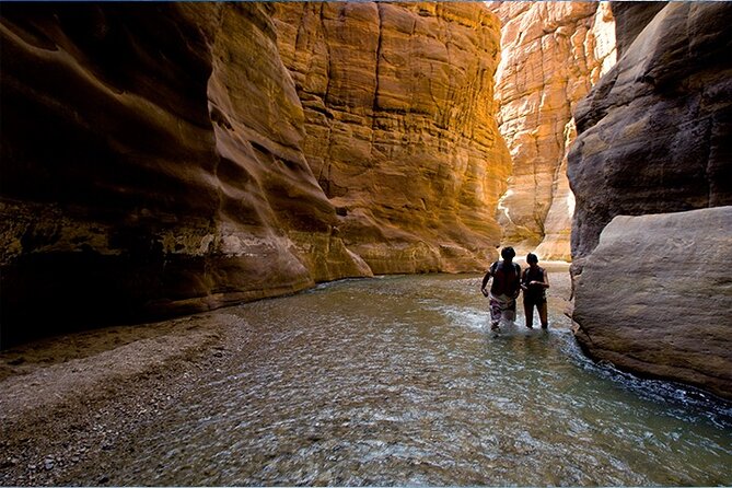 Wadi Mujib Siq Trail Hiking Experience from Dead Sea - Following the river through the Siq