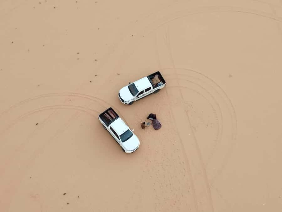 Wadi Rum: 1-Night Jeep Tour with Dinner and Breakfast - Red dunes, soft sand, and sandboarding