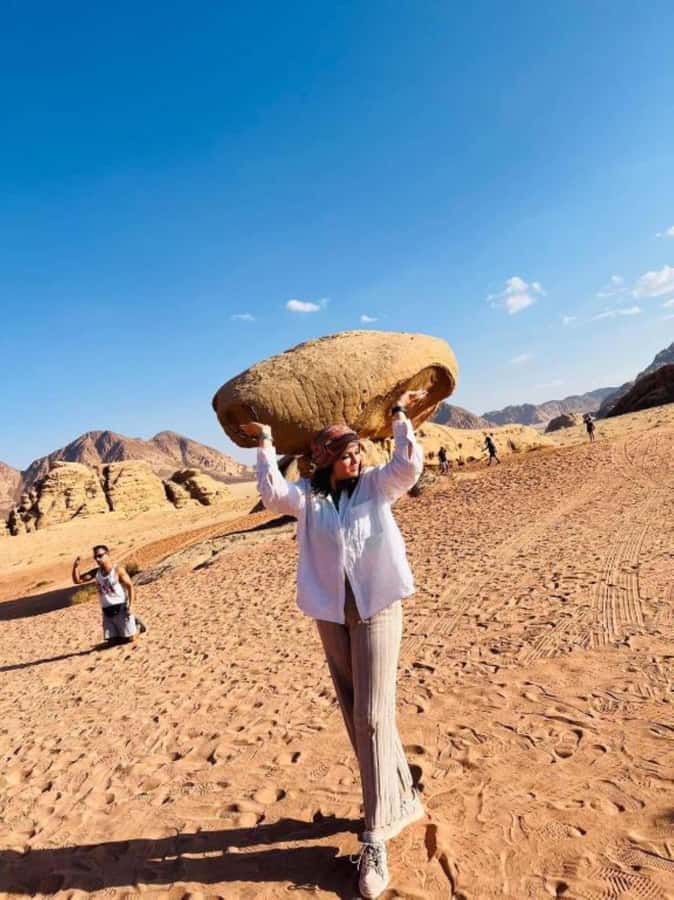 Wadi Rum (2) hour jeep morning tour or sunset tour - Wadi Khazali and the ancient inscriptions