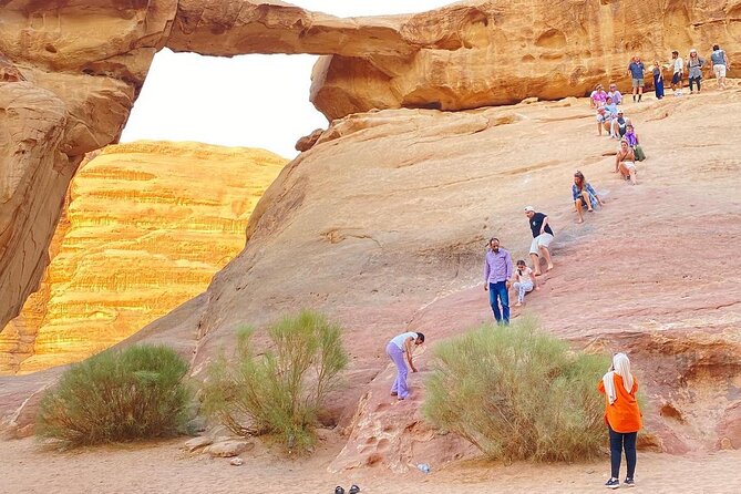 Wadi Rum 4-Hour Sunset Tour - Wadi Rum Desert Highlights - Little Bridge and a cup of sweet tea