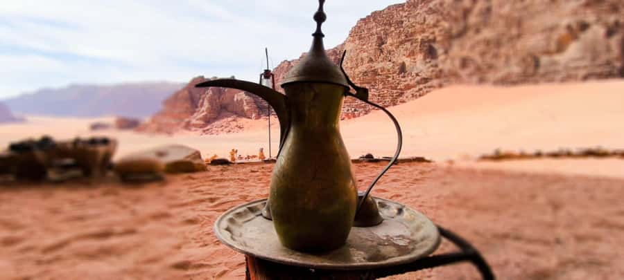 WADI RUM: ALL DAY JEEP TOUR with overnight and full meals - Lawrence’s Spring and the first red sand views