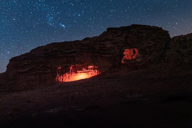 Wadi Rum Cave Camping with Jeep Tour - Sandboarding at Um Ghadah