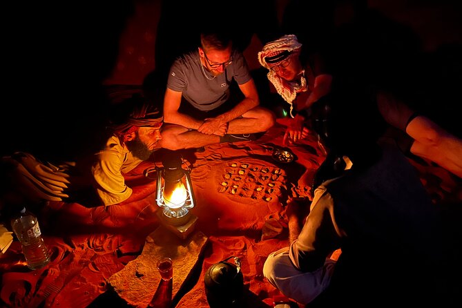 Wadi Rum Cave Camping with Jeep Tour - Um Alsamn Rock Bridge and Chicken Rock