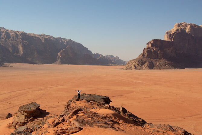Wadi Rum Desert Sunset Tour - Lawrence Spring and the first view of Wadi Rum