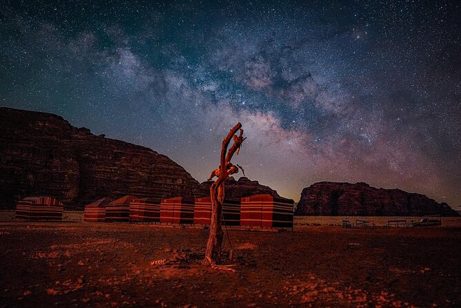 Wadi Rum: Explorer Jeep Tour PASS + Local Food + Optional Stay - Mushroom Rock and Burdah’s huge stone bridge