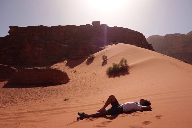 Wadi Rum: Explorer Jeep Tour PASS + Local Food + Optional Stay - Um Frouth and Cow Rock provide the big photo moments