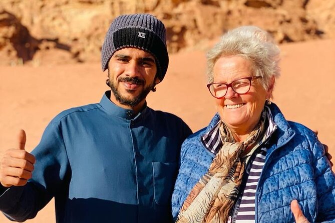 Wadi Rum Full Day Jeep Tour + Overnight & Dinner in Bedouin Camp - Lawrence’s Spring and the first red-rock views