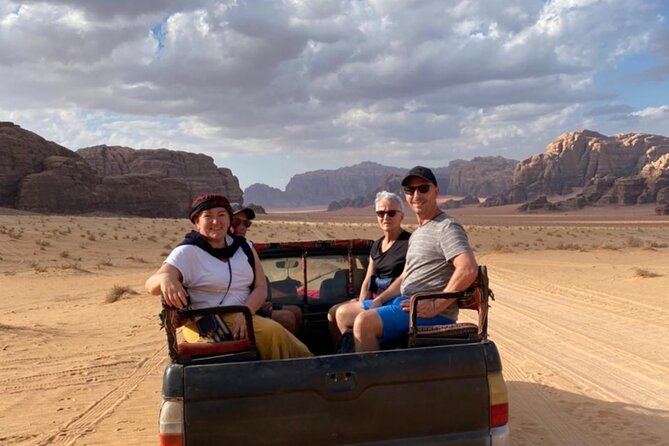 Wadi Rum Full Day Jeep Tour + Overnight in Bedouin Camp & Dinner - Lawrence’s Spring and the first taste of Wadi Rum