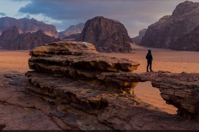 Wadi Rum Full Day Jeep Tour + Overnight in Bedouin Camp & Dinner - Climbing the Al Ramal red sand dune