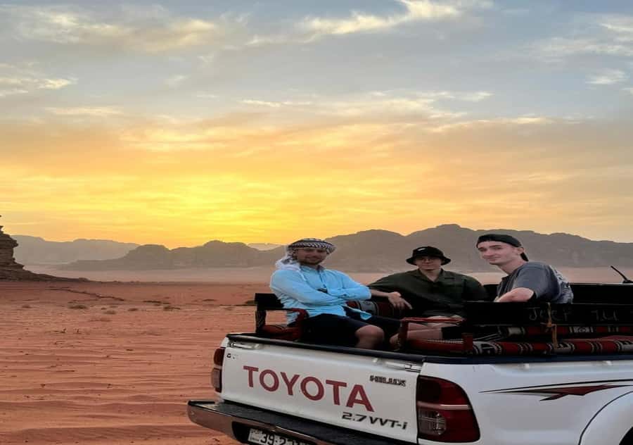 Wadi Rum:Full Day Tour Lunch Sand boarding Camel Ride Sunset - Umm Fruth and Burdah Rock Bridges