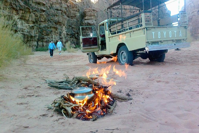 Wadi Rum Jeep Tour & Camp; Overnight - Lawrence’s Spring and the first red dune