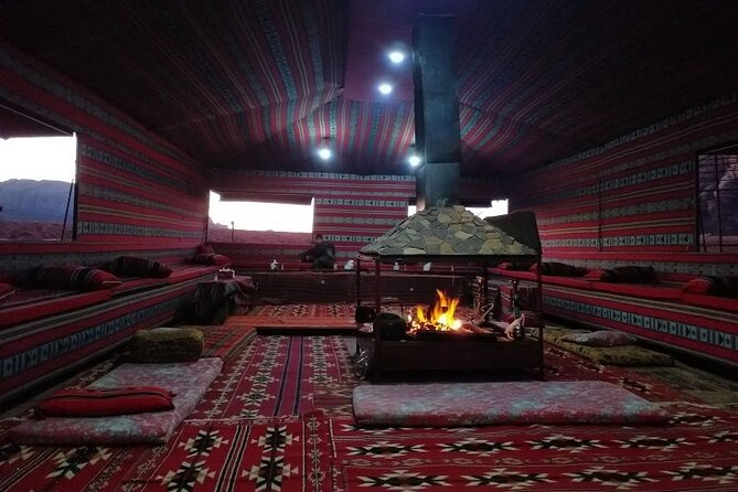 Wadi Rum Jeep Tour & Camp; Overnight - Sleeping in a private tent and returning after breakfast
