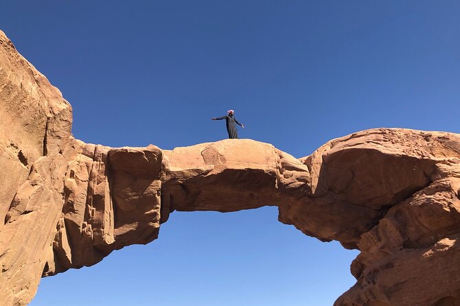 Wadi Rum Mountain Hike & Climb: Burdah, with a bridge at the top! + tour & Lunch - Bedouin lunch beside the desert