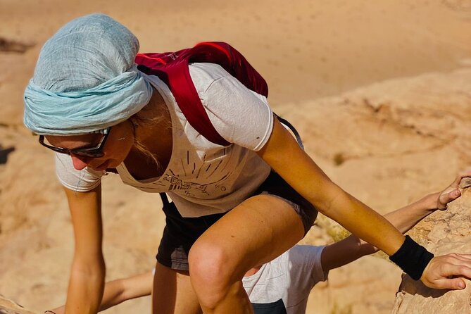 Wadi Rum Mountain Hike & Climb: Burdah, with a bridge at the top! + tour & Lunch - Little Bridge, White Desert, and the less visited corners
