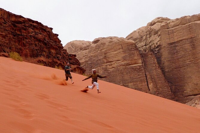 Wadi Rum Short Tours - The big red dune is the playful stop