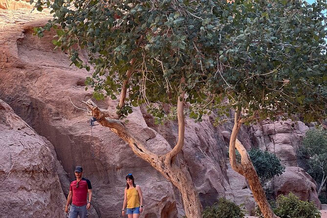 Wadi Rum Short Tours - Um Frouth Arch adds a little scrambling